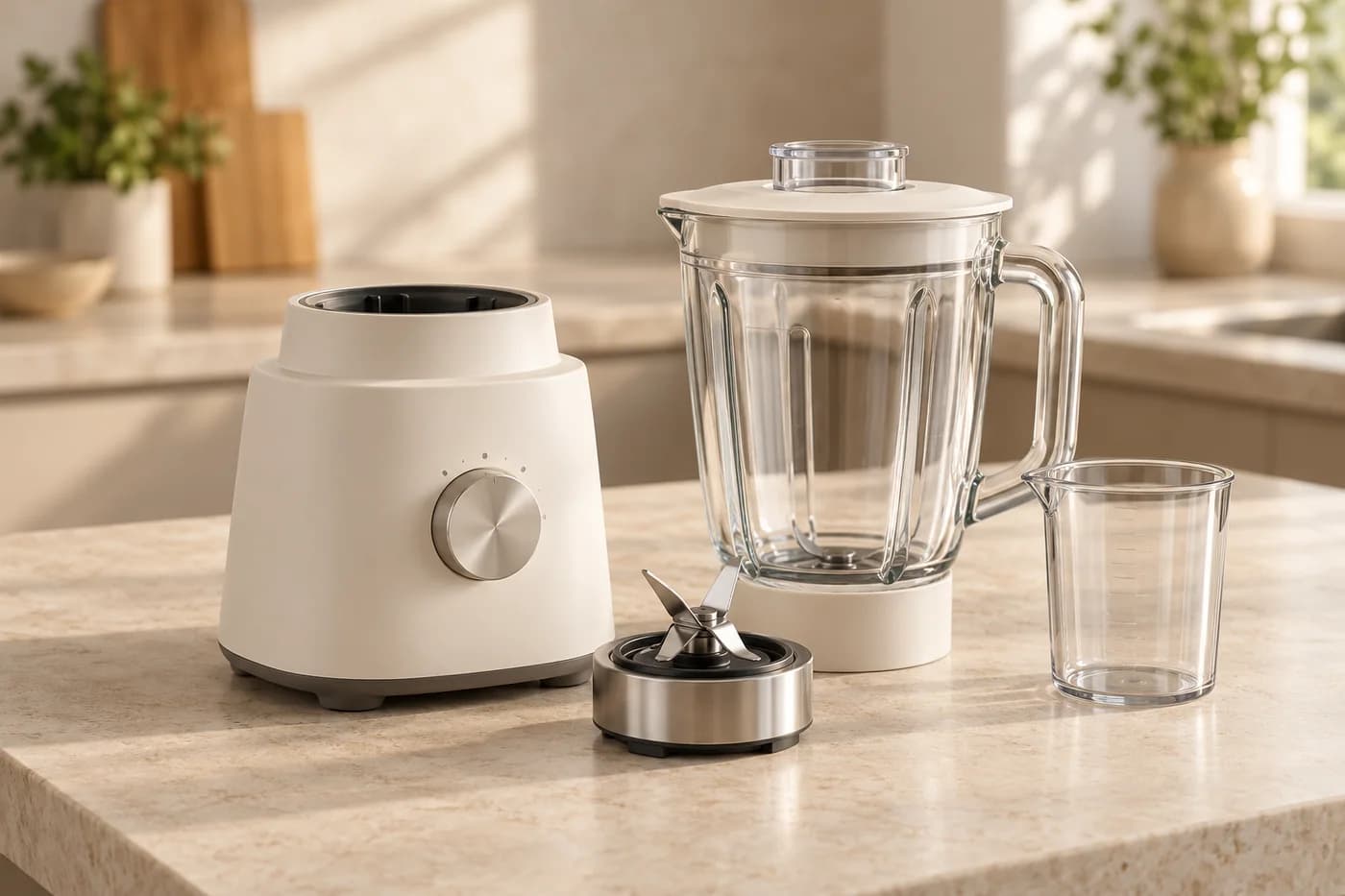 Illustrative Glass Jar Blender product concept